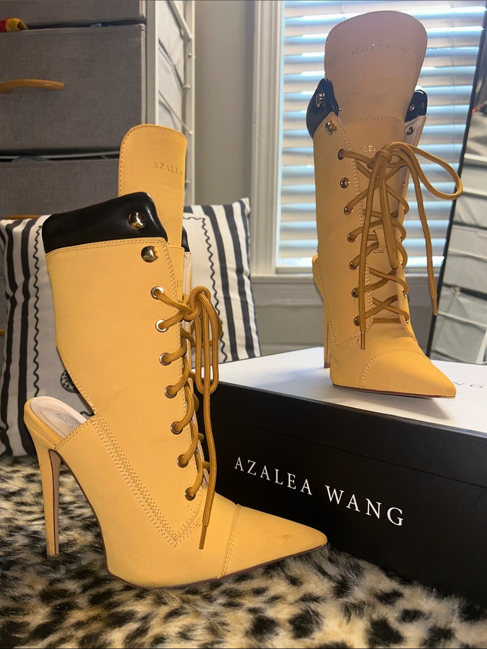 Azalea Wang Xiomara wheat bootie